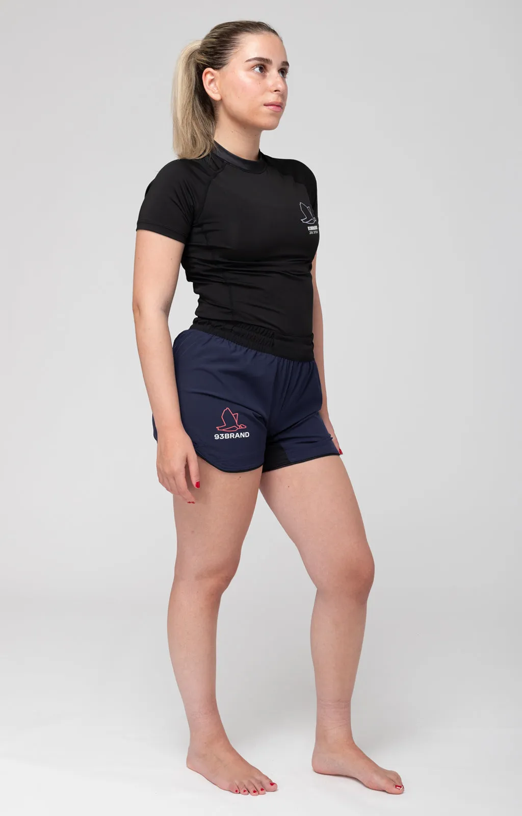 93brand Standard Issue Grappling Shorts Women's 2PACK - Black/Midnight & French Navy