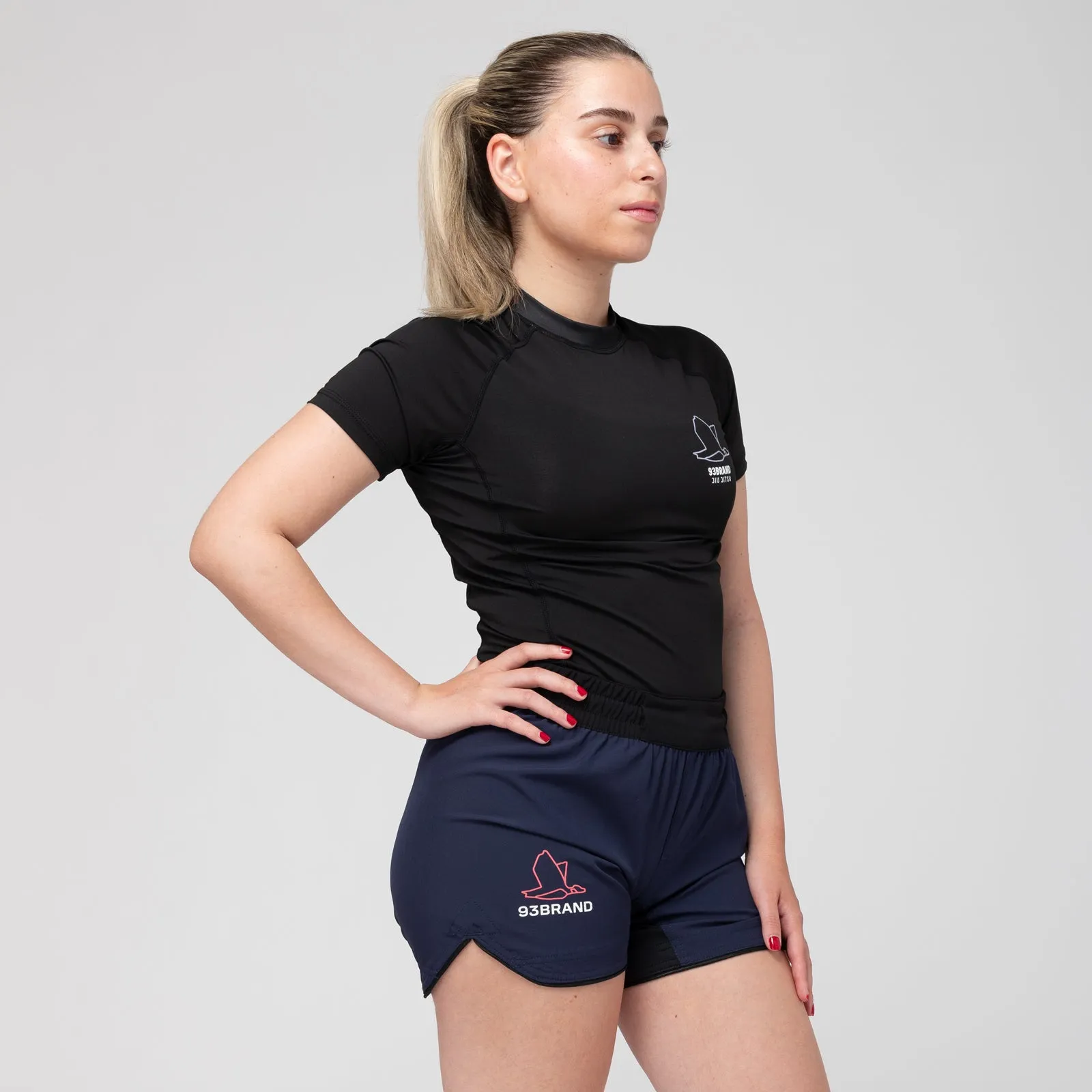 93brand Standard Issue Grappling Shorts Women's 2PACK - Black/Midnight & French Navy