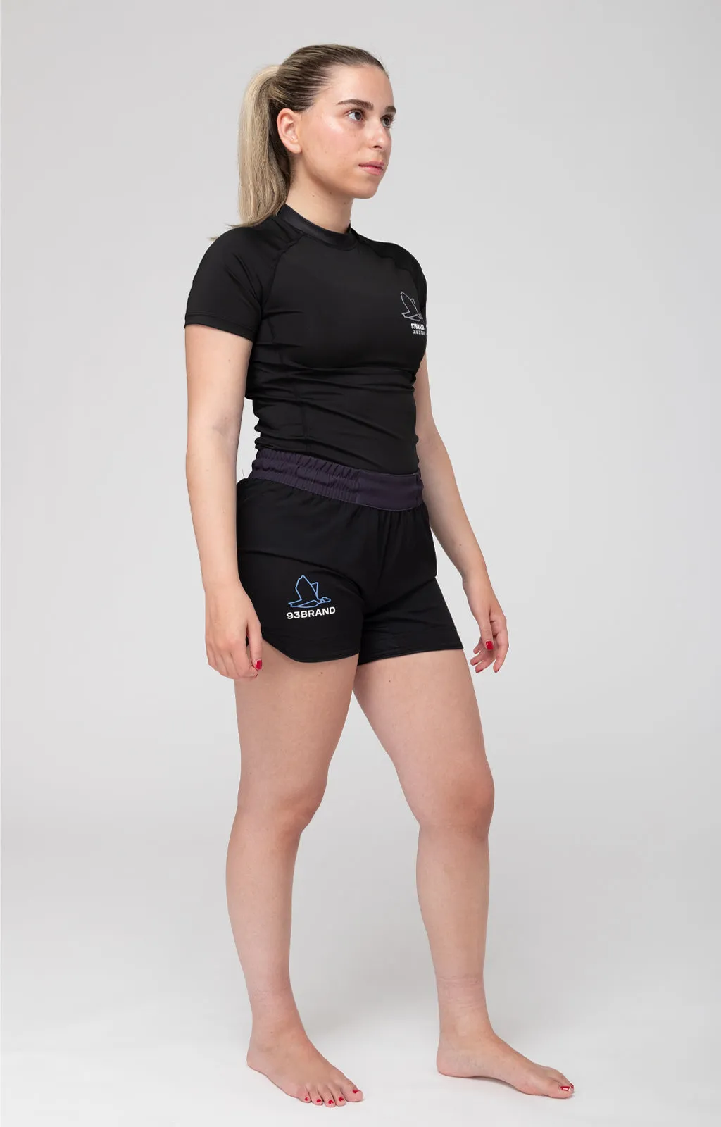 93brand Standard Issue Grappling Shorts Women's 2PACK - Black/Midnight & French Navy