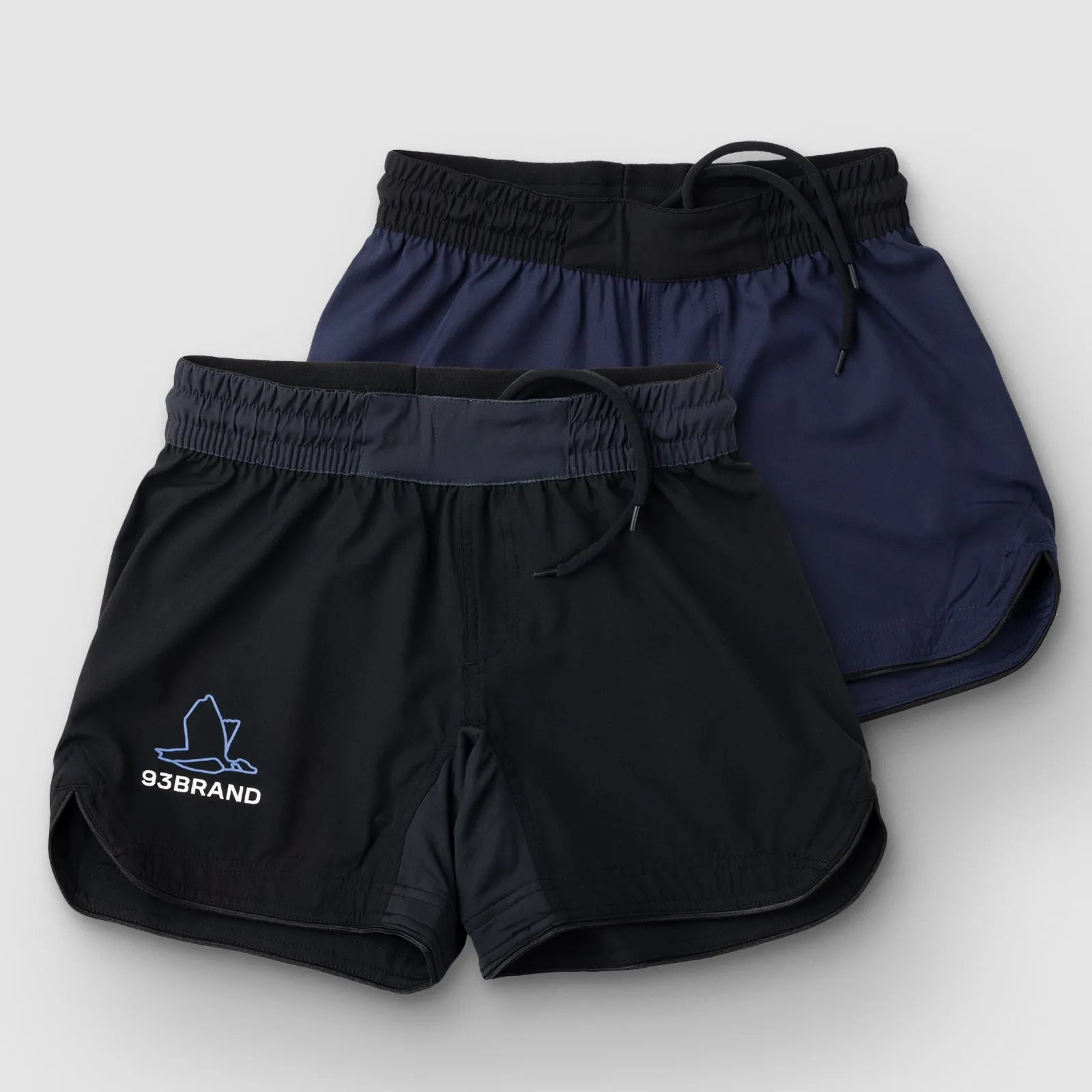 93brand Standard Issue Grappling Shorts Women's 2PACK - Black/Midnight & French Navy