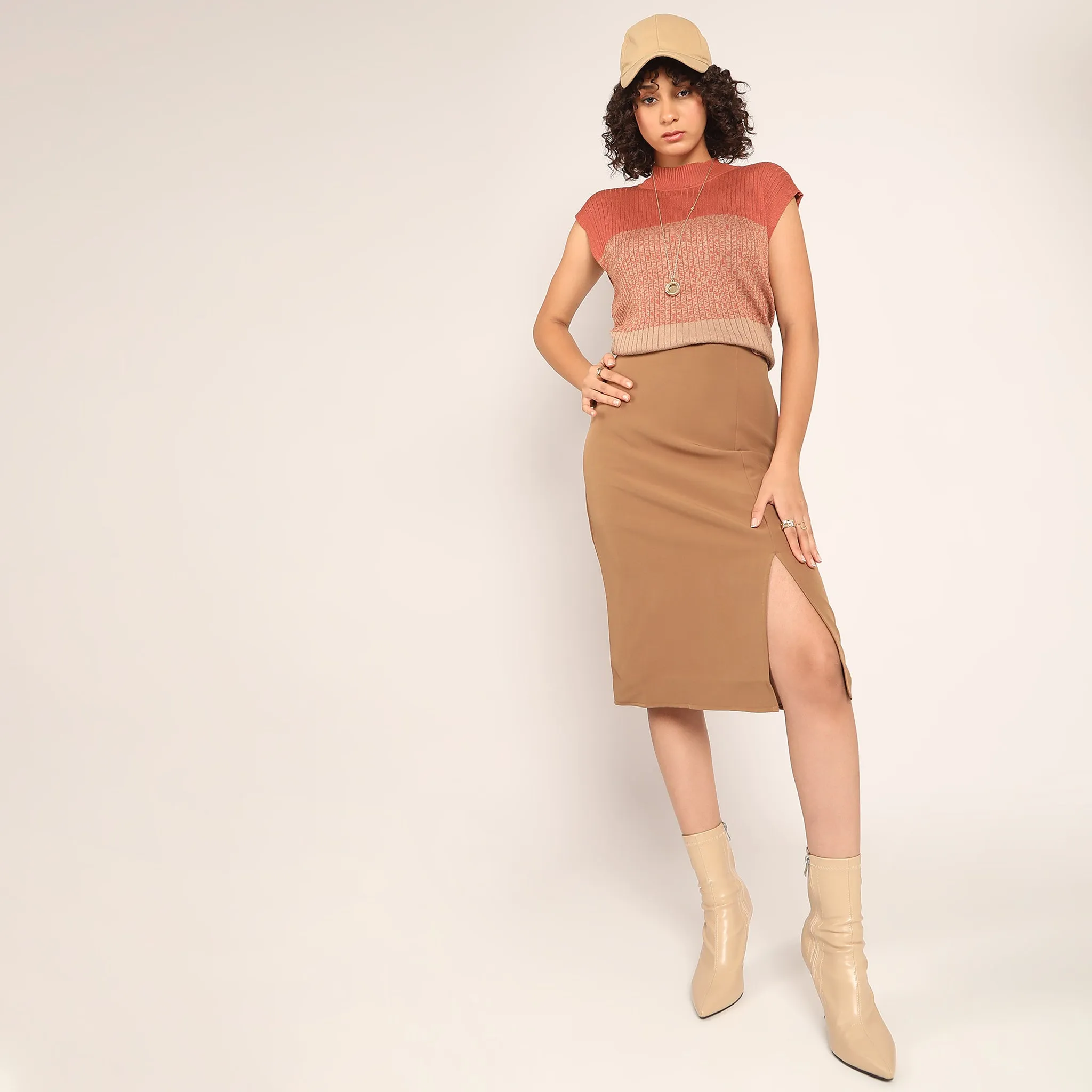 A-Line High Rise Skirt