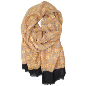 Abstract Print Scarf - Neutral