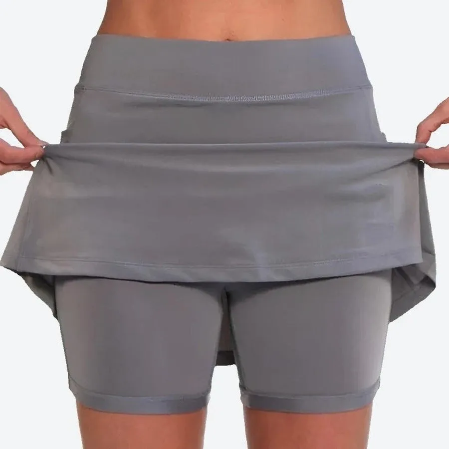 Athletic High-Waist Pocketed Skirts