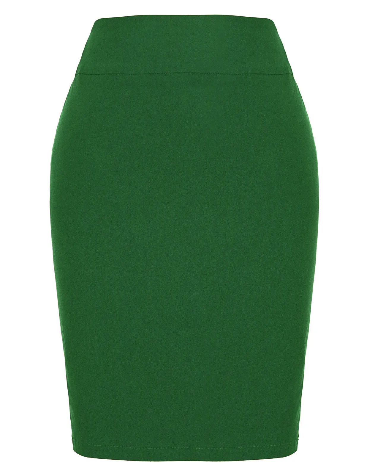 Back Split Pencil Skirt High Waist Hips-Wrapped High Stretchy