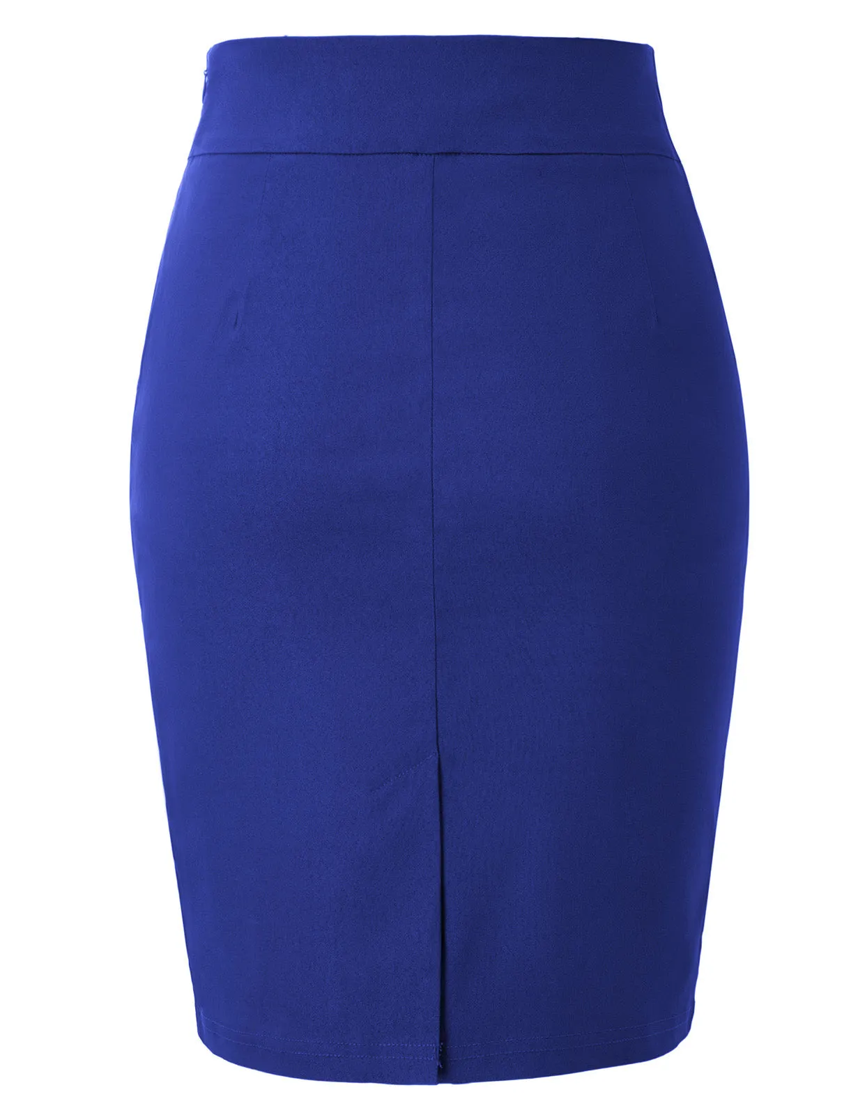 Back Split Pencil Skirt High Waist Hips-Wrapped High Stretchy