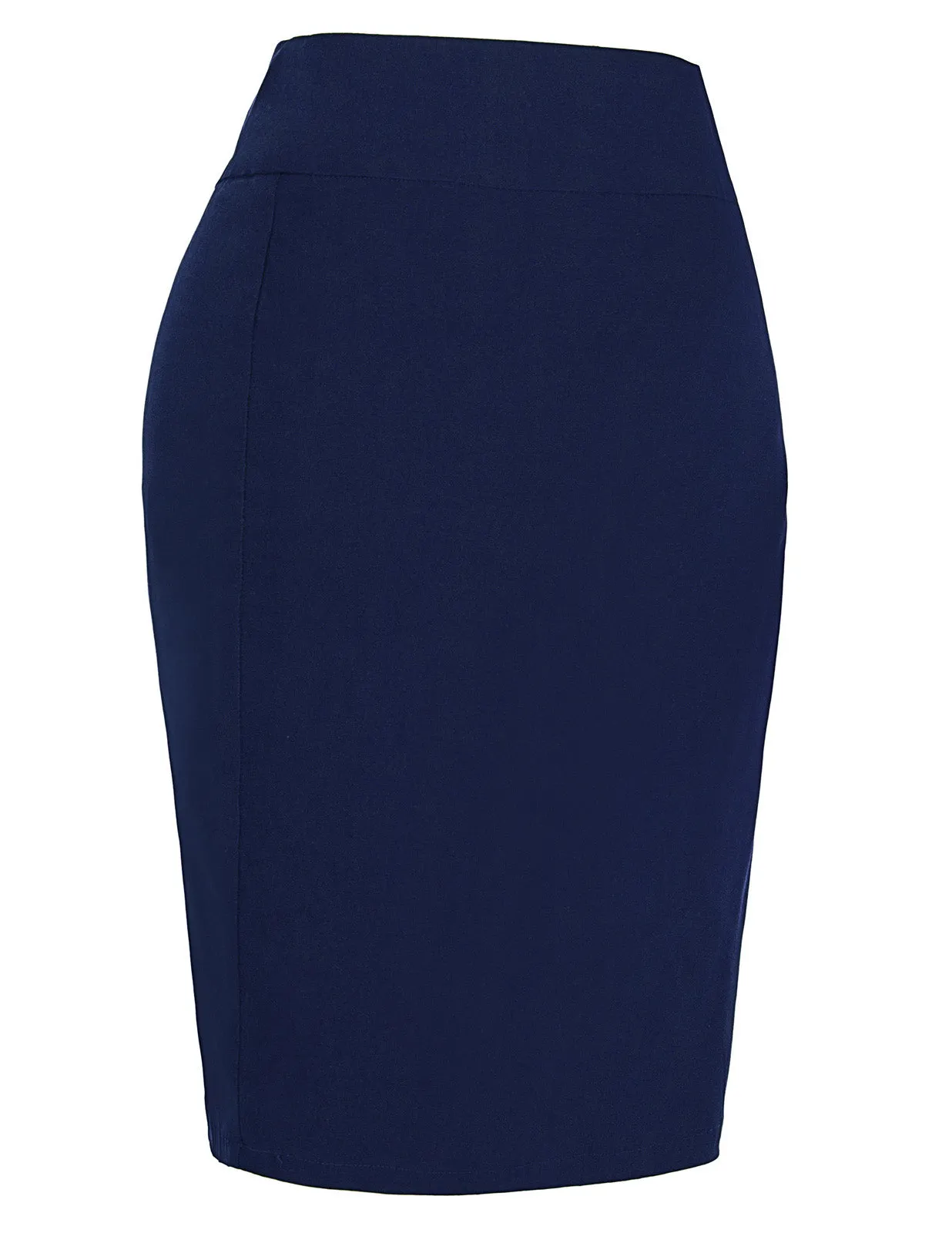 Back Split Pencil Skirt High Waist Hips-Wrapped High Stretchy