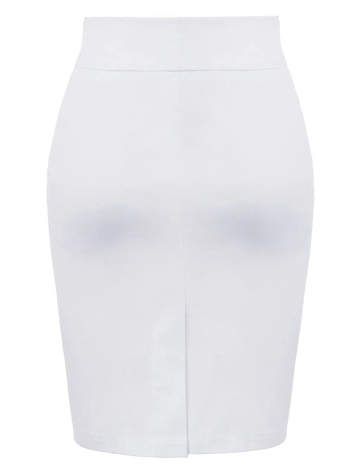 Back Split Pencil Skirt High Waist Hips-Wrapped High Stretchy