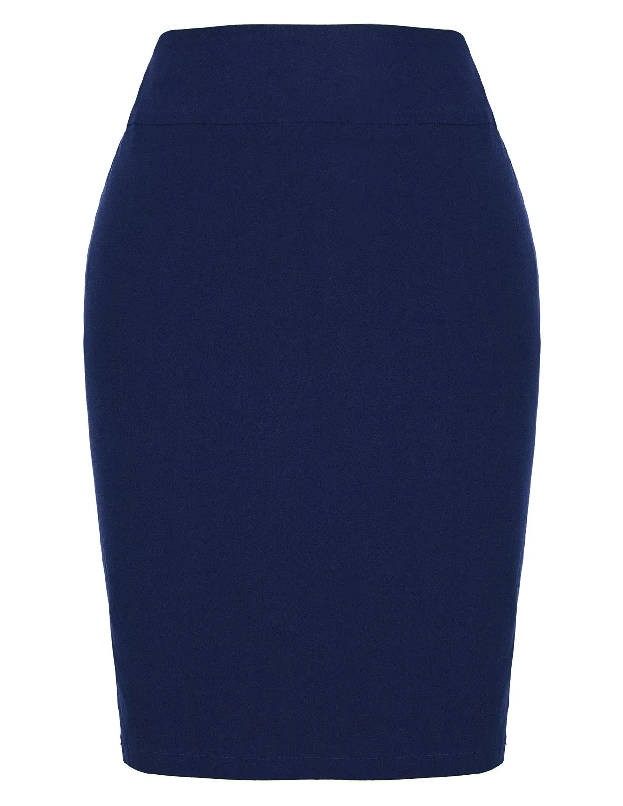 Back Split Pencil Skirt High Waist Hips-Wrapped High Stretchy