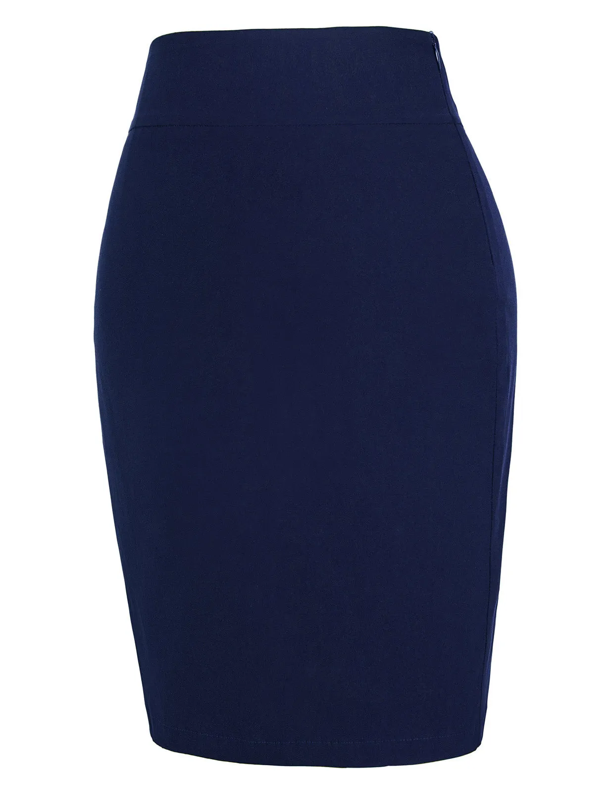 Back Split Pencil Skirt High Waist Hips-Wrapped High Stretchy