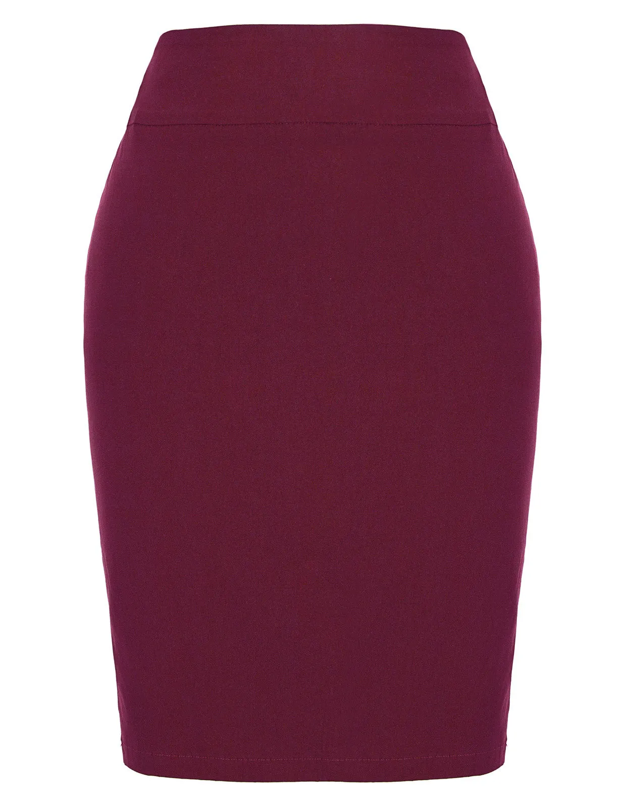 Back Split Pencil Skirt High Waist Hips-Wrapped High Stretchy