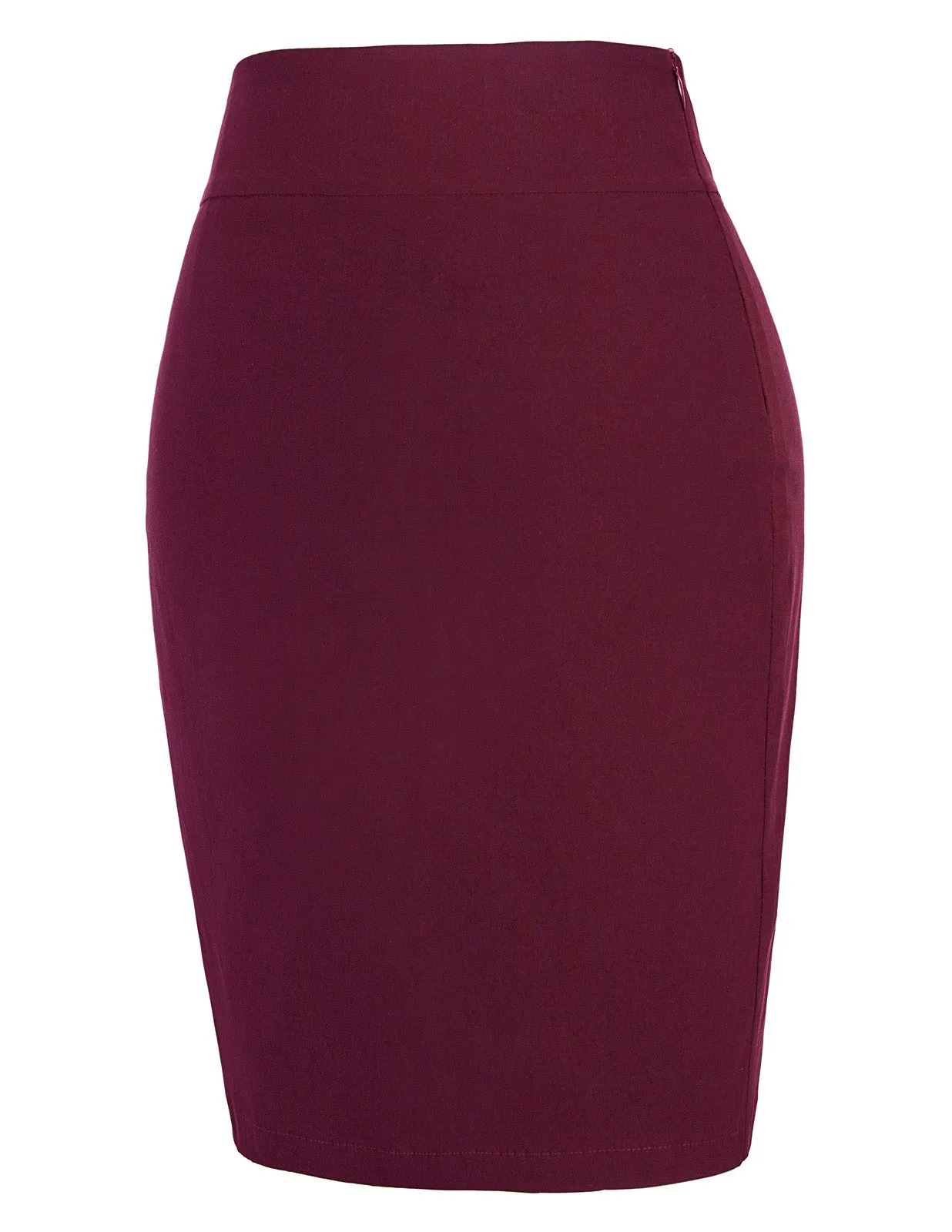 Back Split Pencil Skirt High Waist Hips-Wrapped High Stretchy