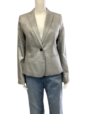 Banana Republic Women's Blazer Silver Metallic W/Tags Size: 4