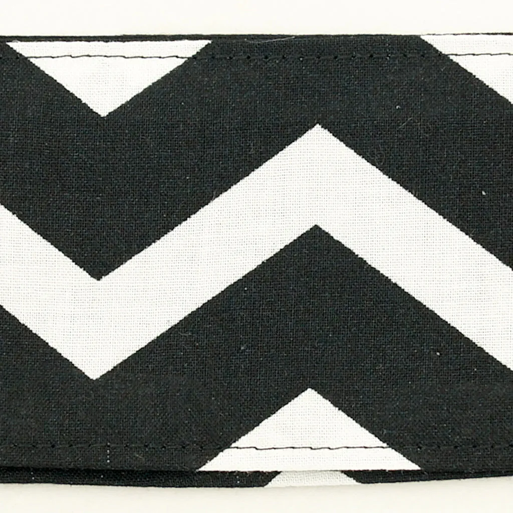 Black & White Chevron Hair Tie