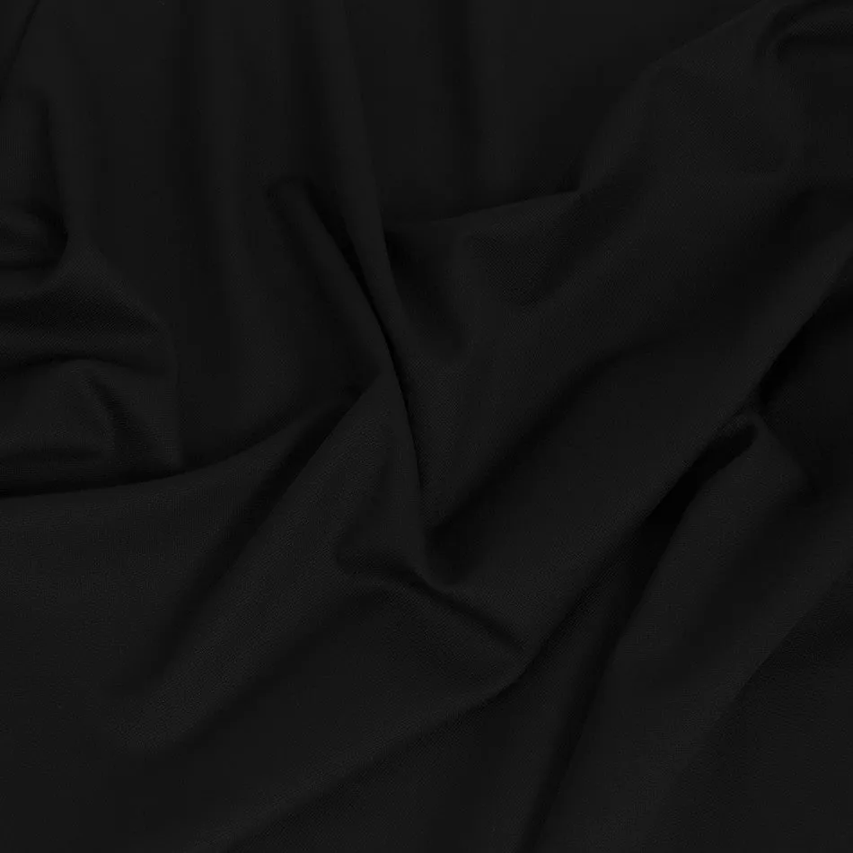 Black Wool Polyester 1564