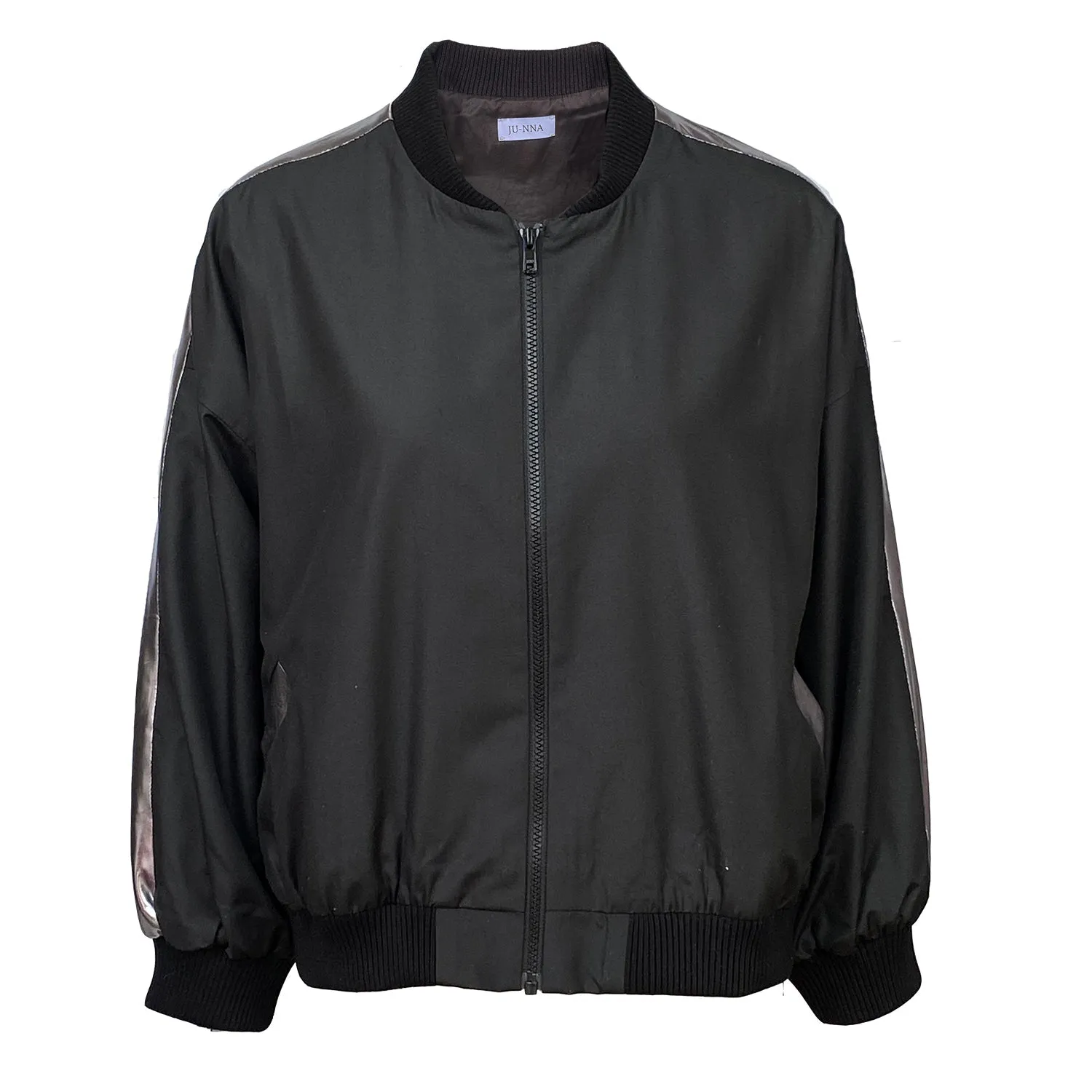 Courtney - Prep Jacket W/ Silver Side Panel