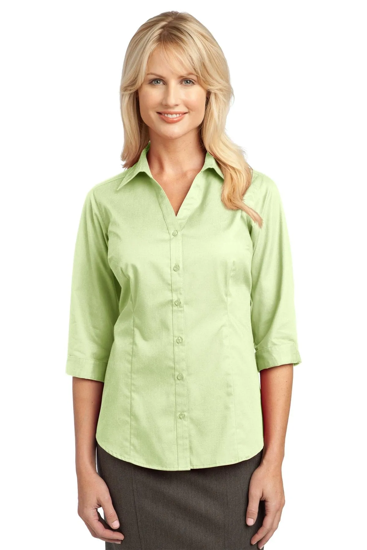 DISCONTINUED  Port Authority ®  Ladies 3/4-Sleeve Blouse. L6290