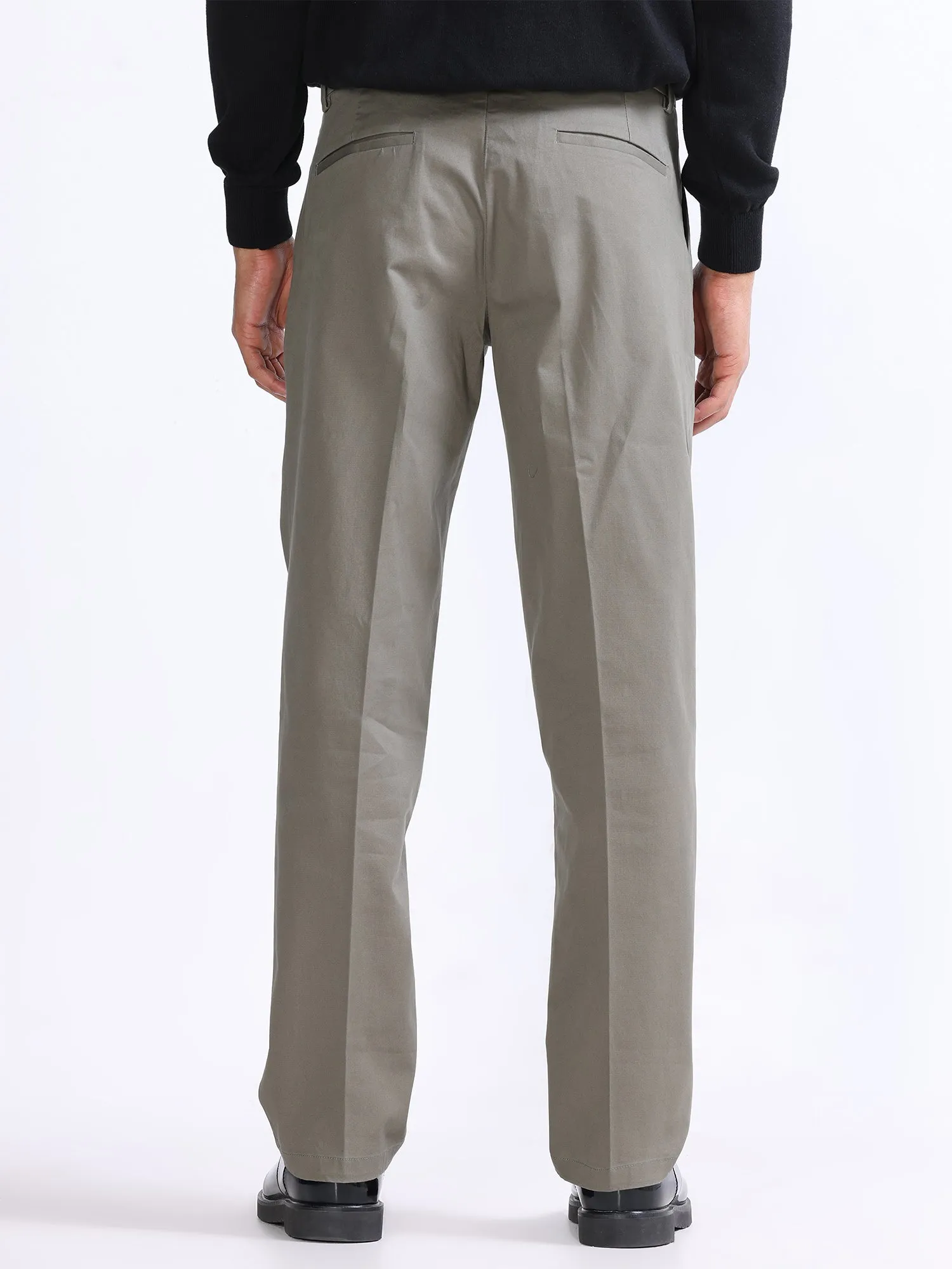 Duca Double Pleated Oak Olive Relaxed Pant