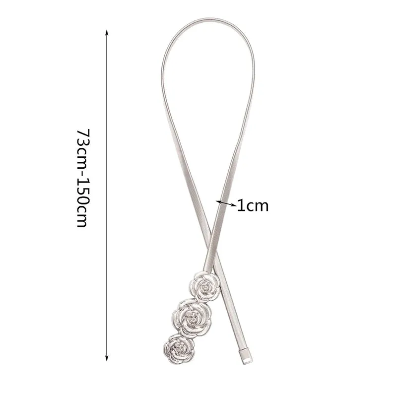 Elegant Simple Style Rose Alloy Women's Chain Belts