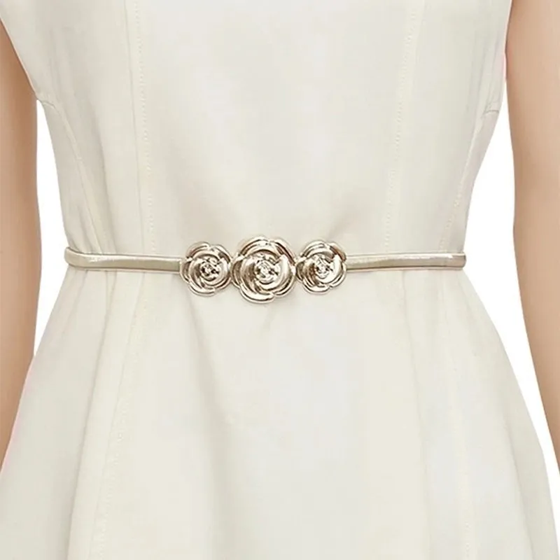 Elegant Simple Style Rose Alloy Women's Chain Belts