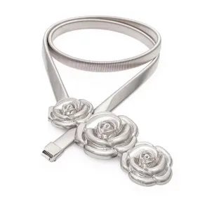 Elegant Simple Style Rose Alloy Women's Chain Belts