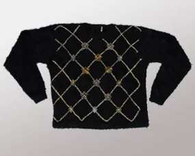 Fuzzy Vintage-X-Small Christmas Sweater