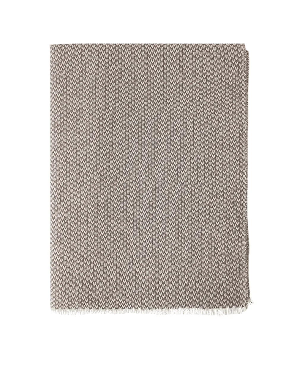 Grey and Beige Cashmere Scarf