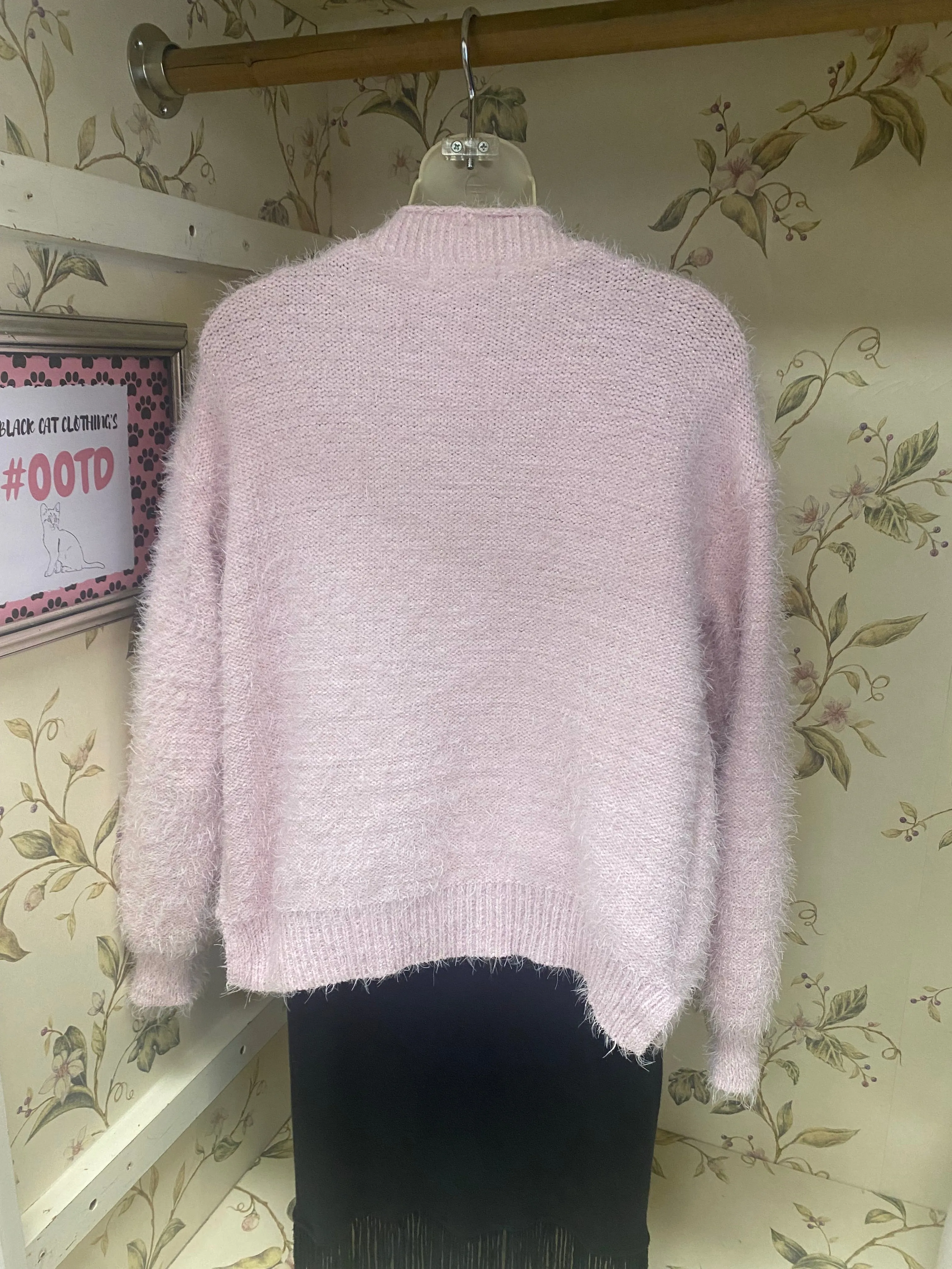 Hooked Up Pink Sweaters, Medium