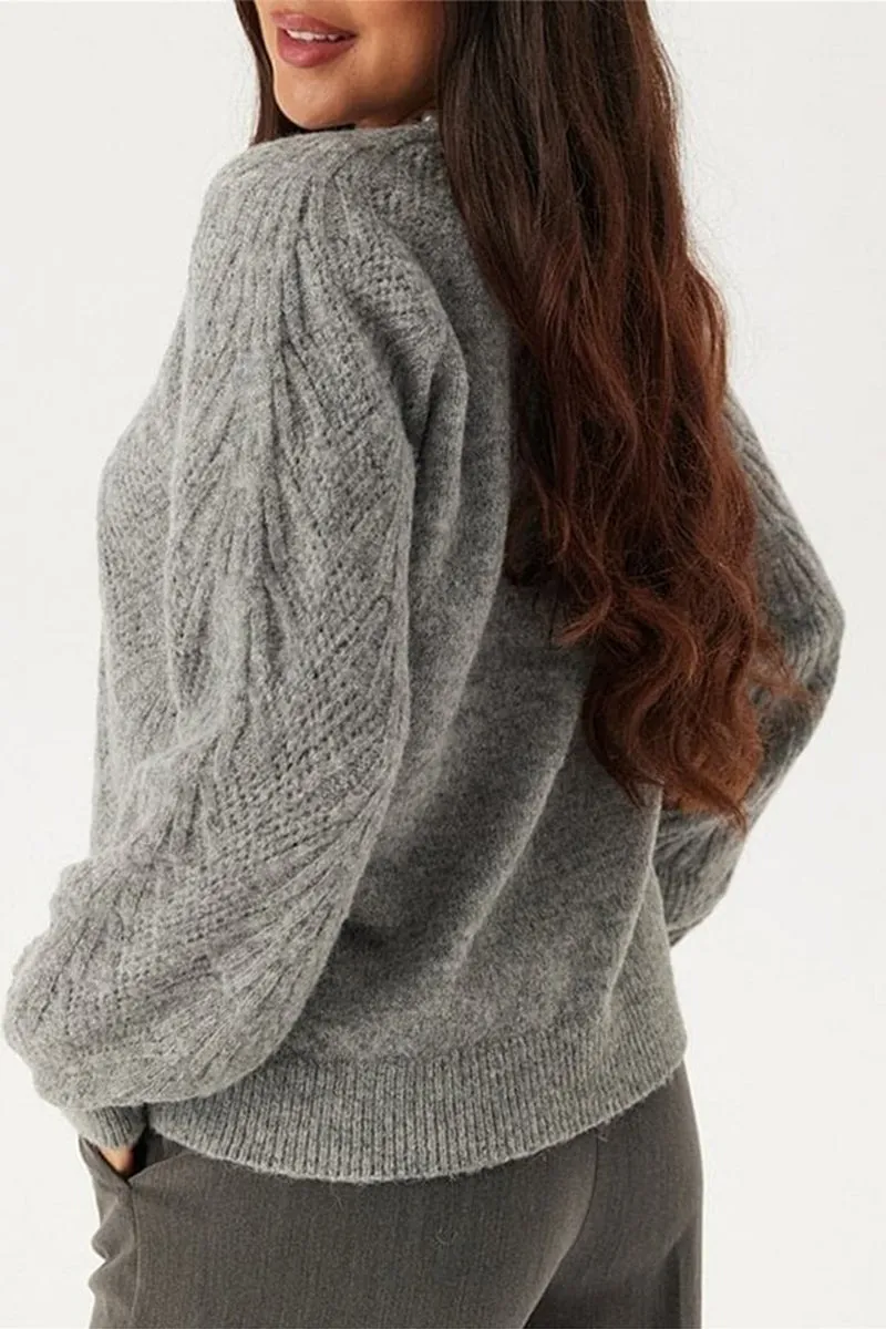 HWS1205 Soft Tie-Front Knit Cardigan