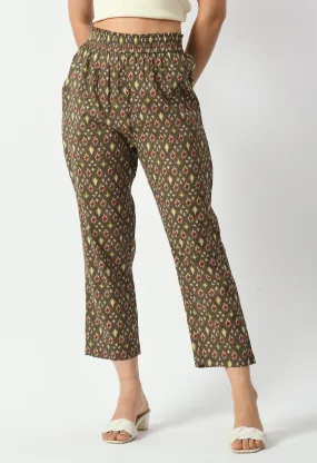 Ikat Relaxed Cotton Trousers