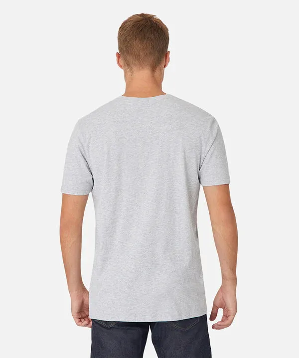 INDUSTRIE -  New Basic Crew Tee - Light Grey Marle