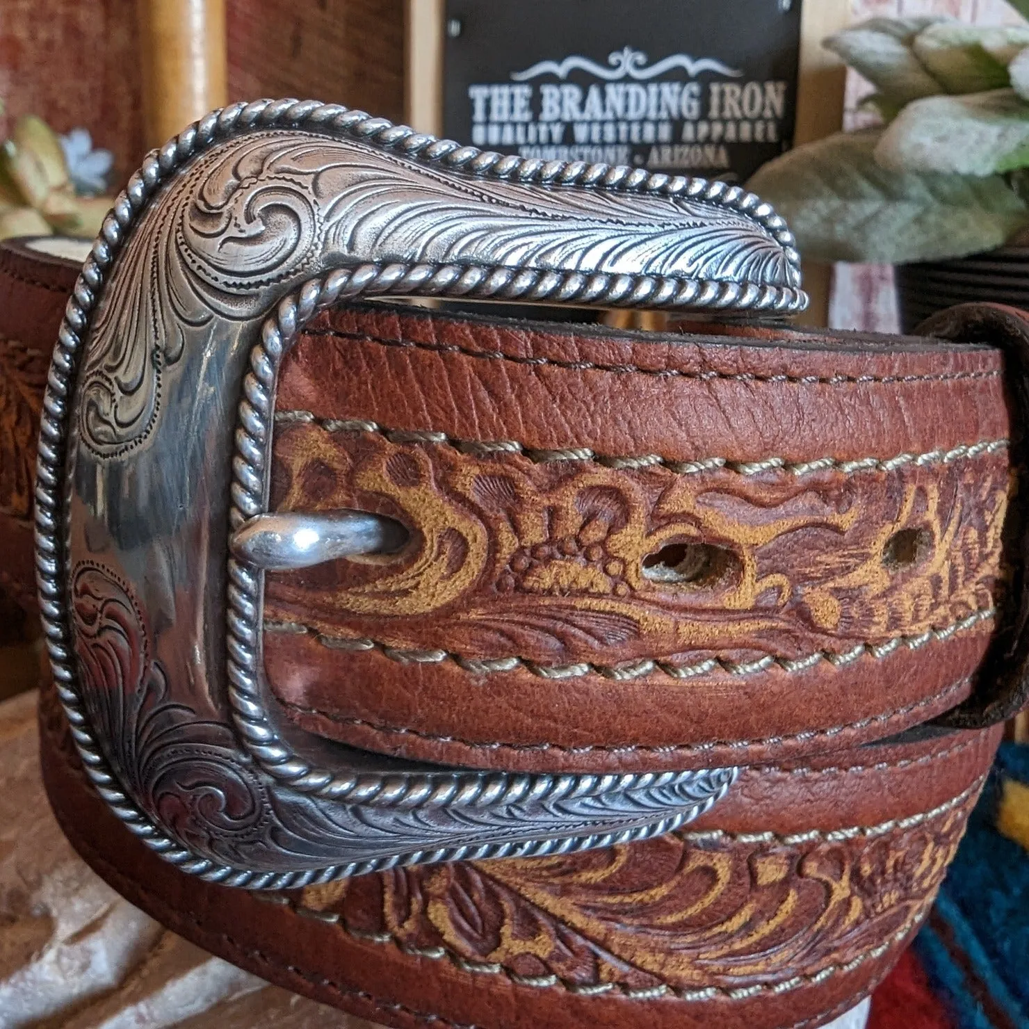 Leather Belt, the "Sheridan" by Justin C13635