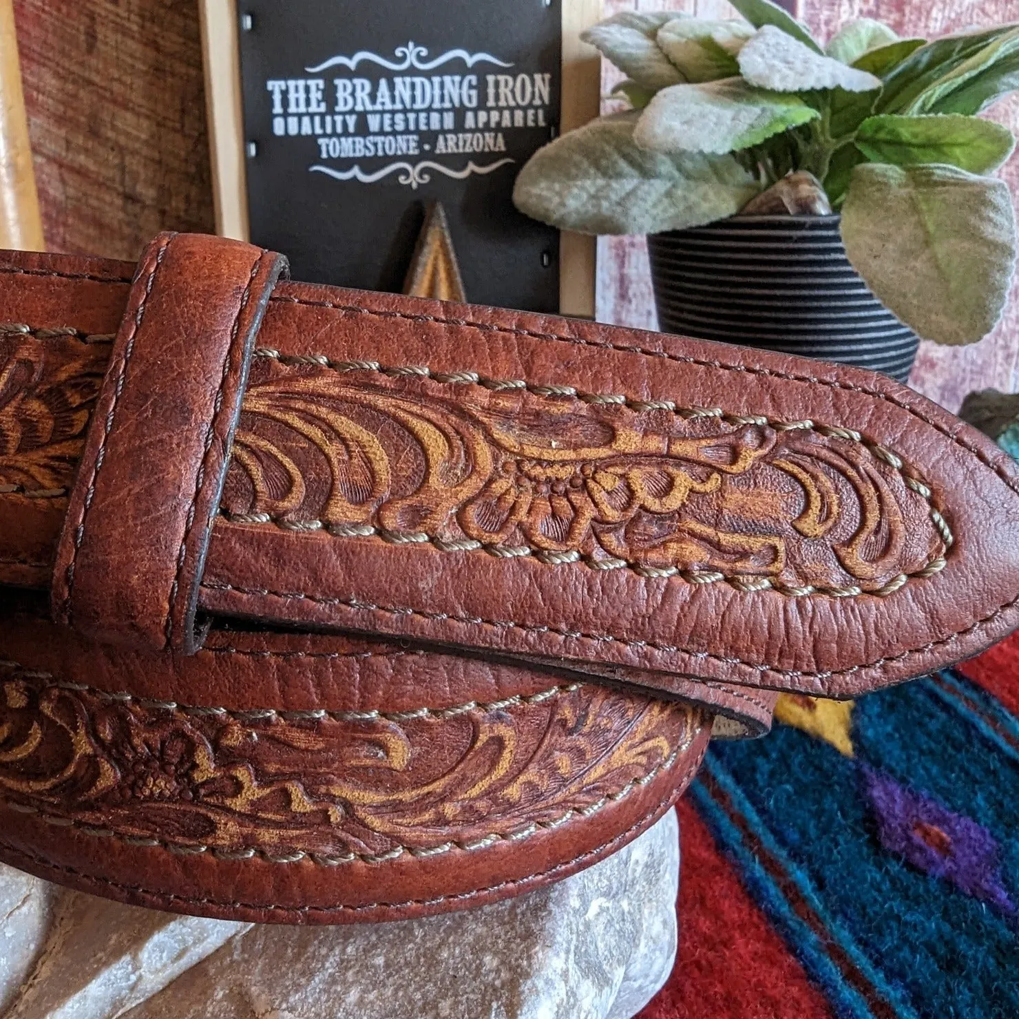 Leather Belt, the "Sheridan" by Justin C13635