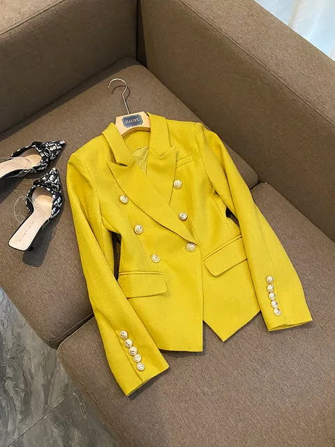 'Leosoxs' Green & Yellow Blazer