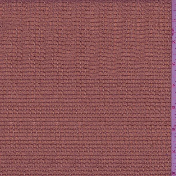 Mahogany Waffle Knit Fabric