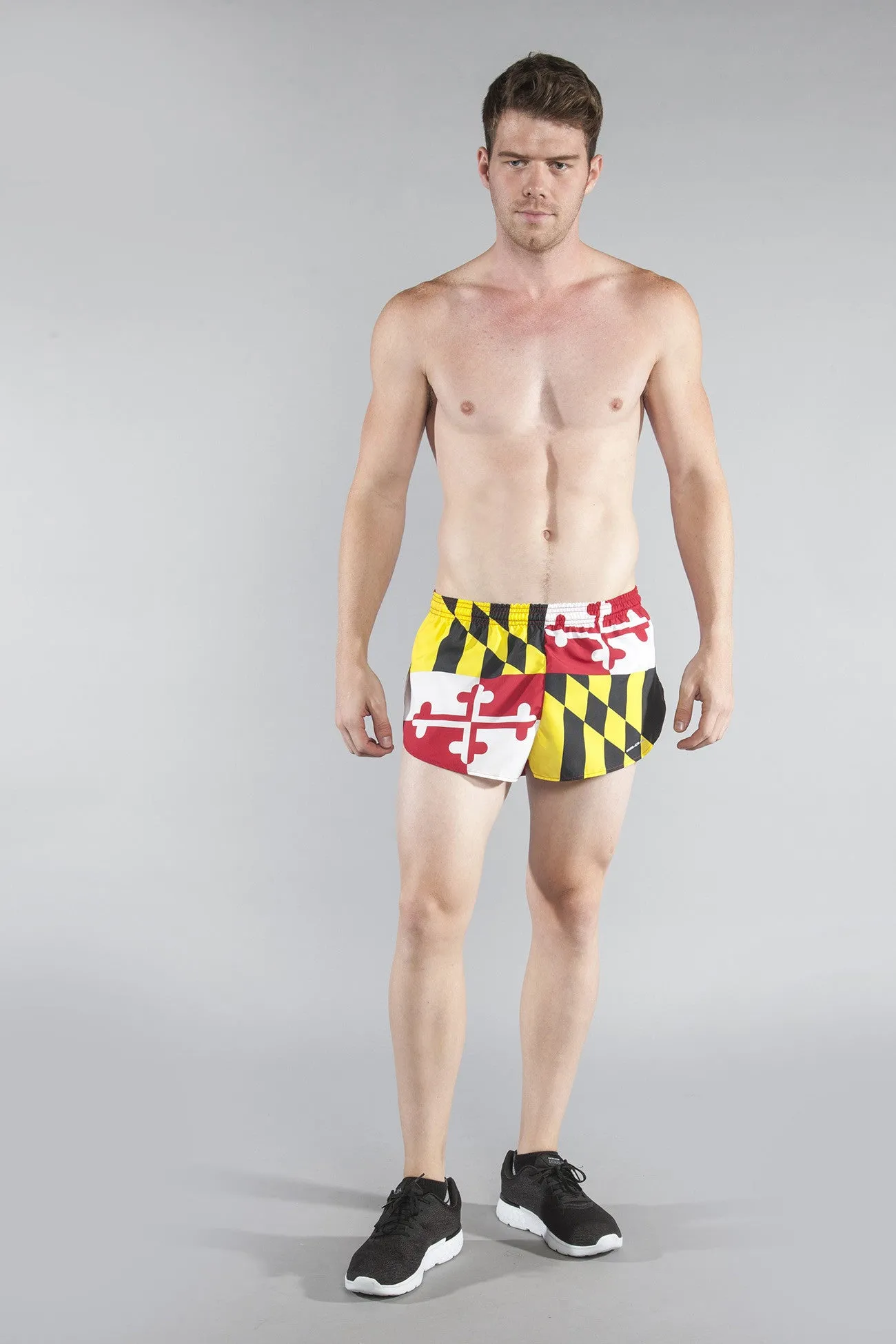 Men's 1" Elite Split Shorts- Maryland