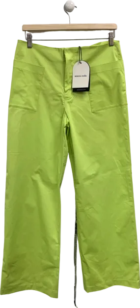 Mistress Rocks Lime Leaf Relaxed Fit Trousers UK M