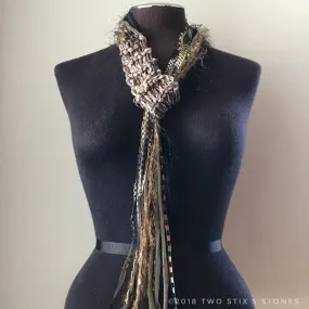 Neutral Toned Adjustable Scarf (AS019)