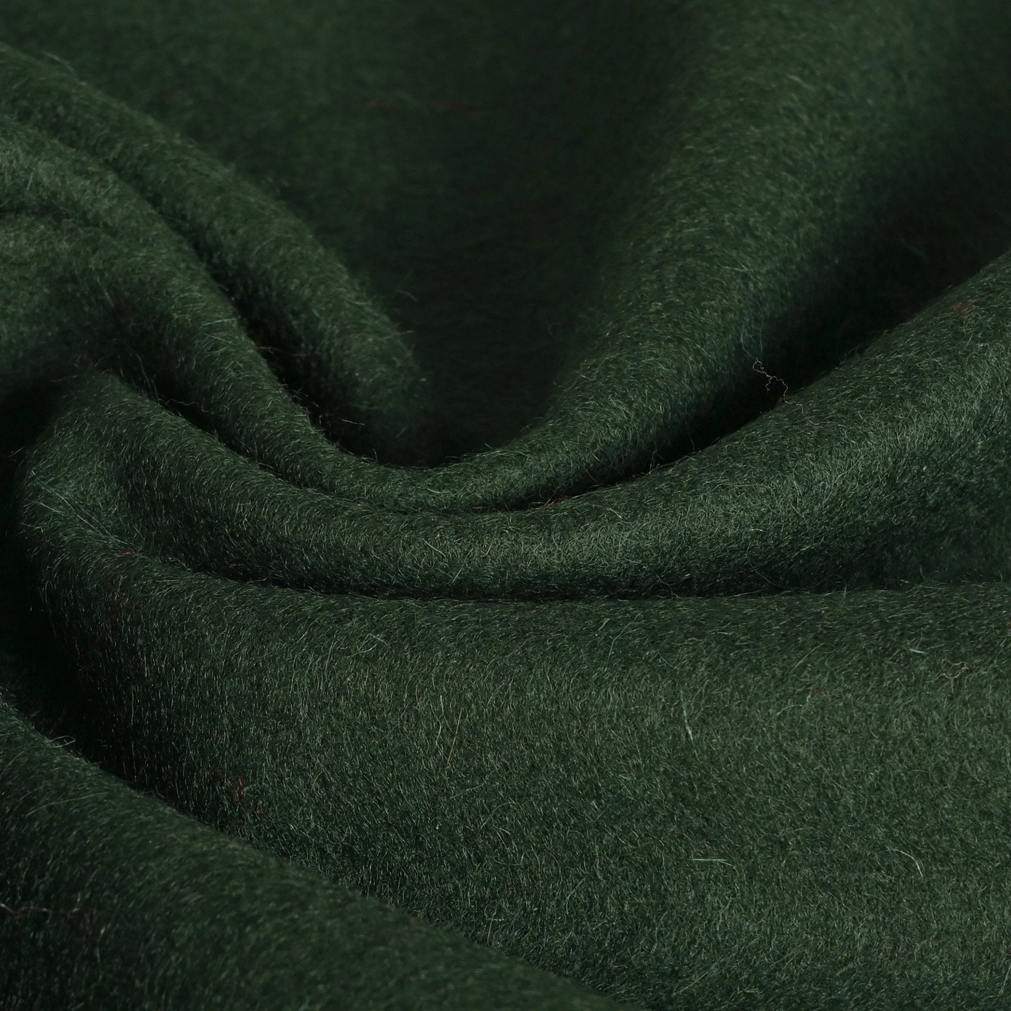 Olive Green Melton Fabric - 4582