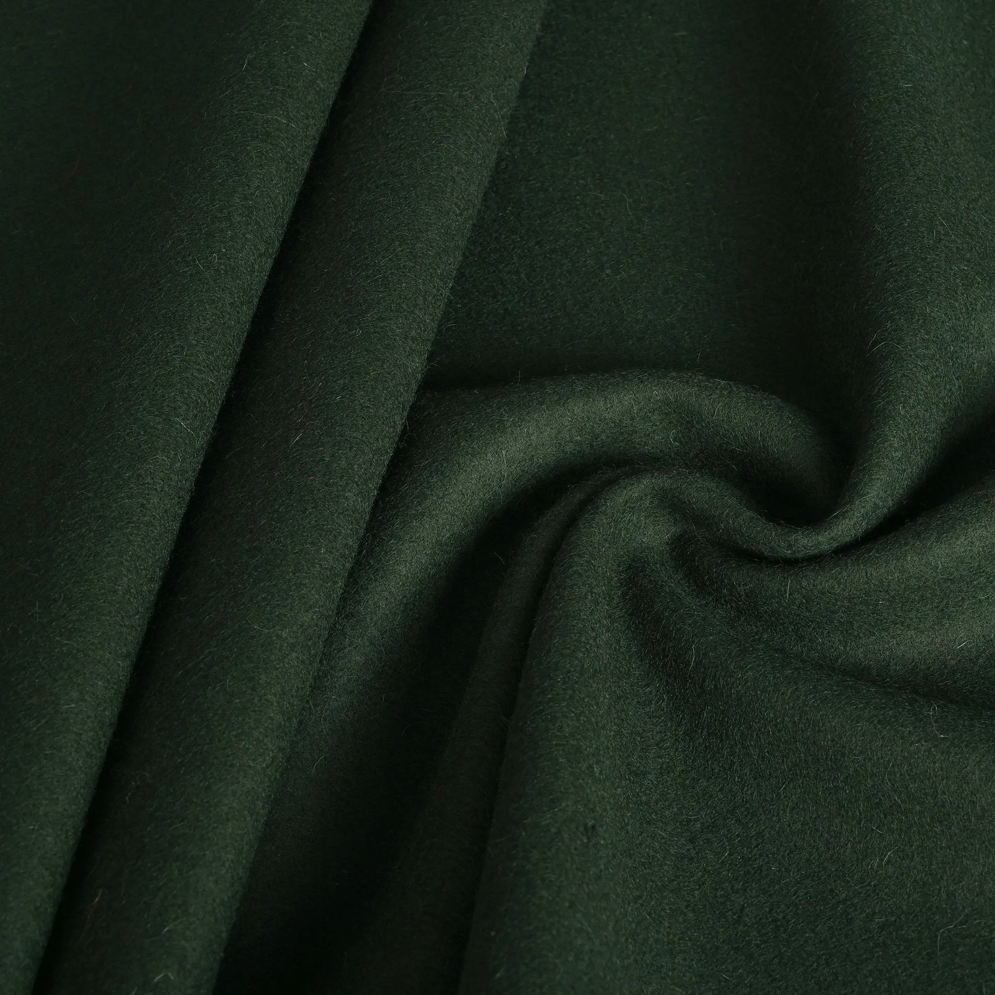 Olive Green Melton Fabric - 4582