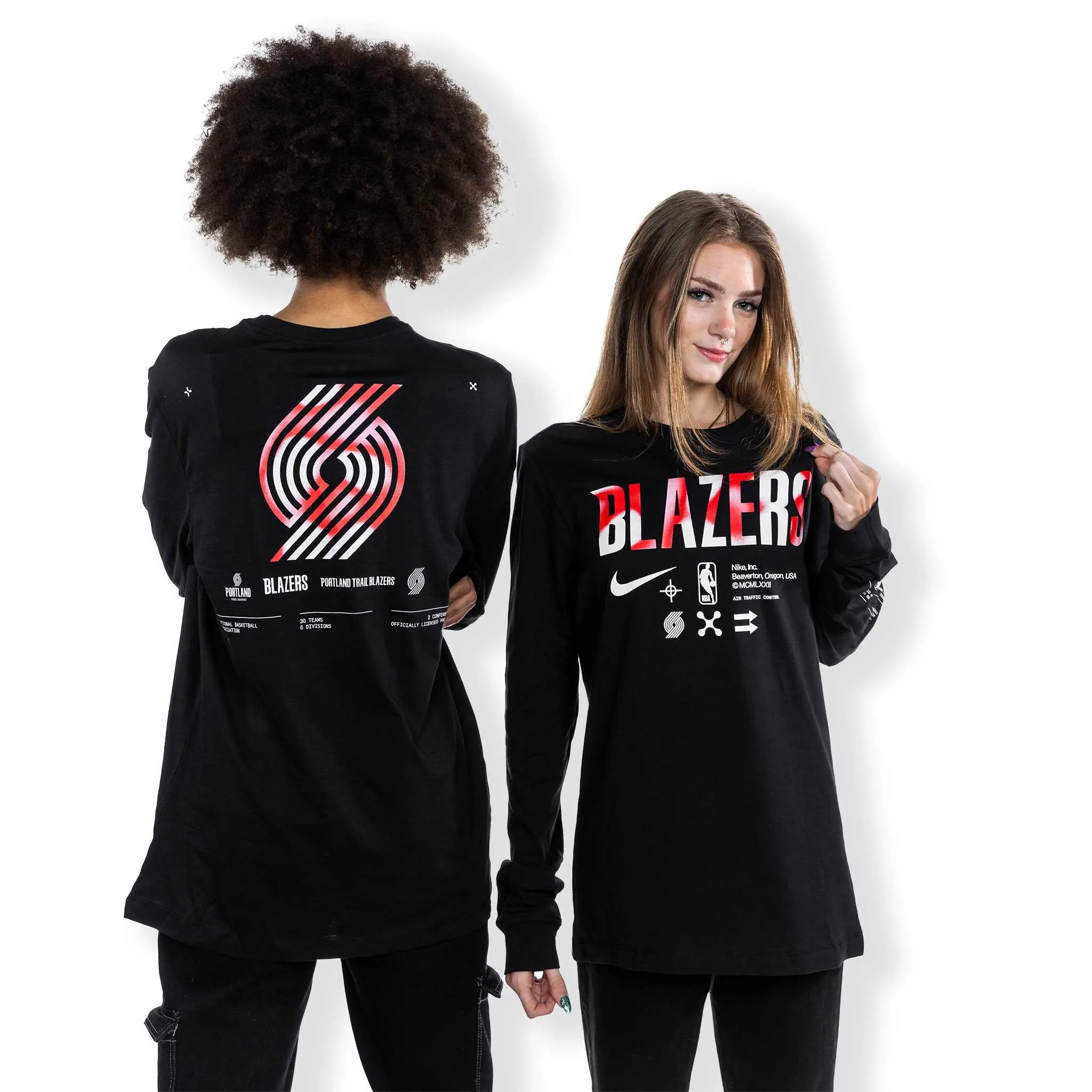 Portland Trail Blazers Nike Post Up Long Sleeved T-shirt