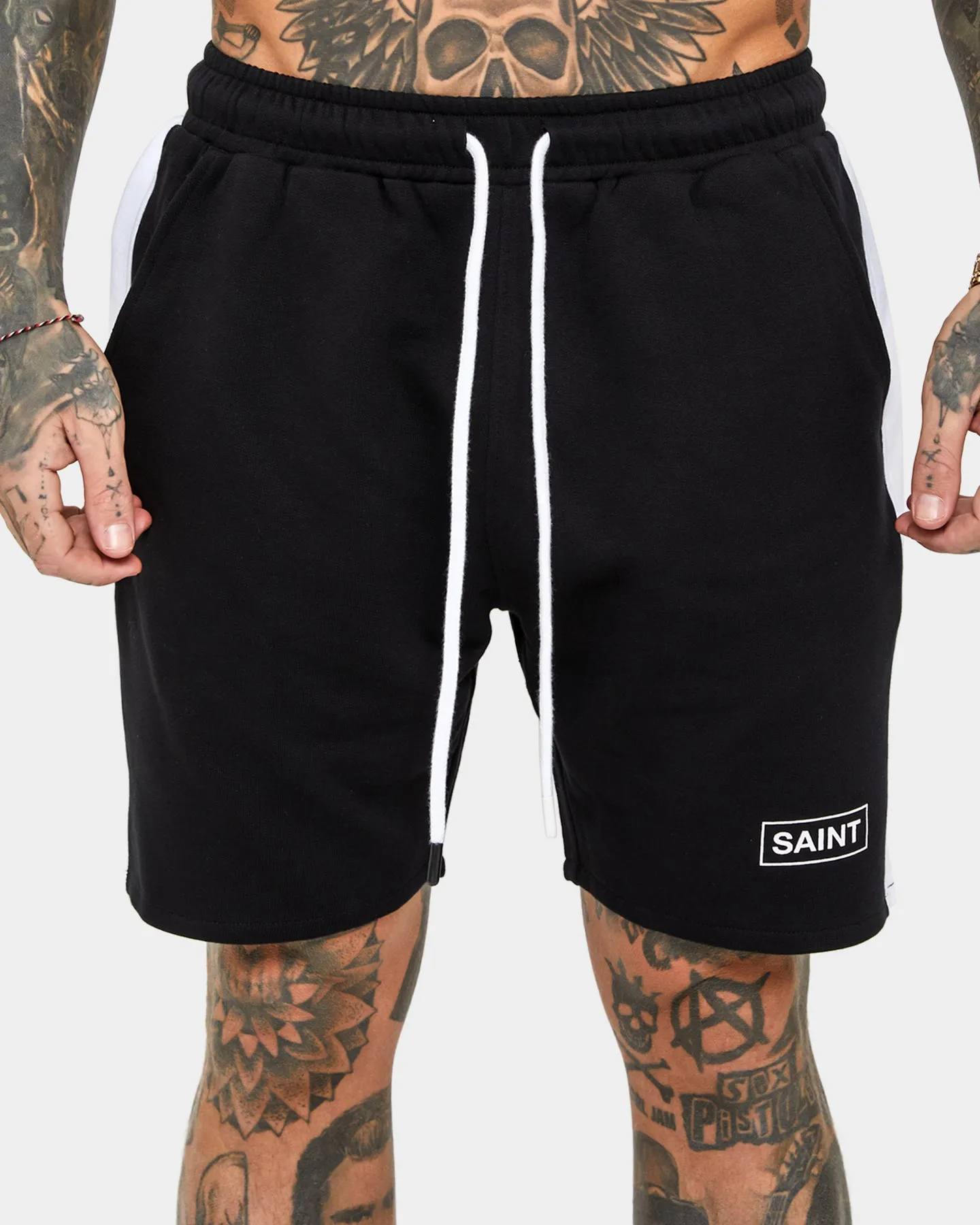 Saint Morta Minimal Sport Sweat Shorts Black