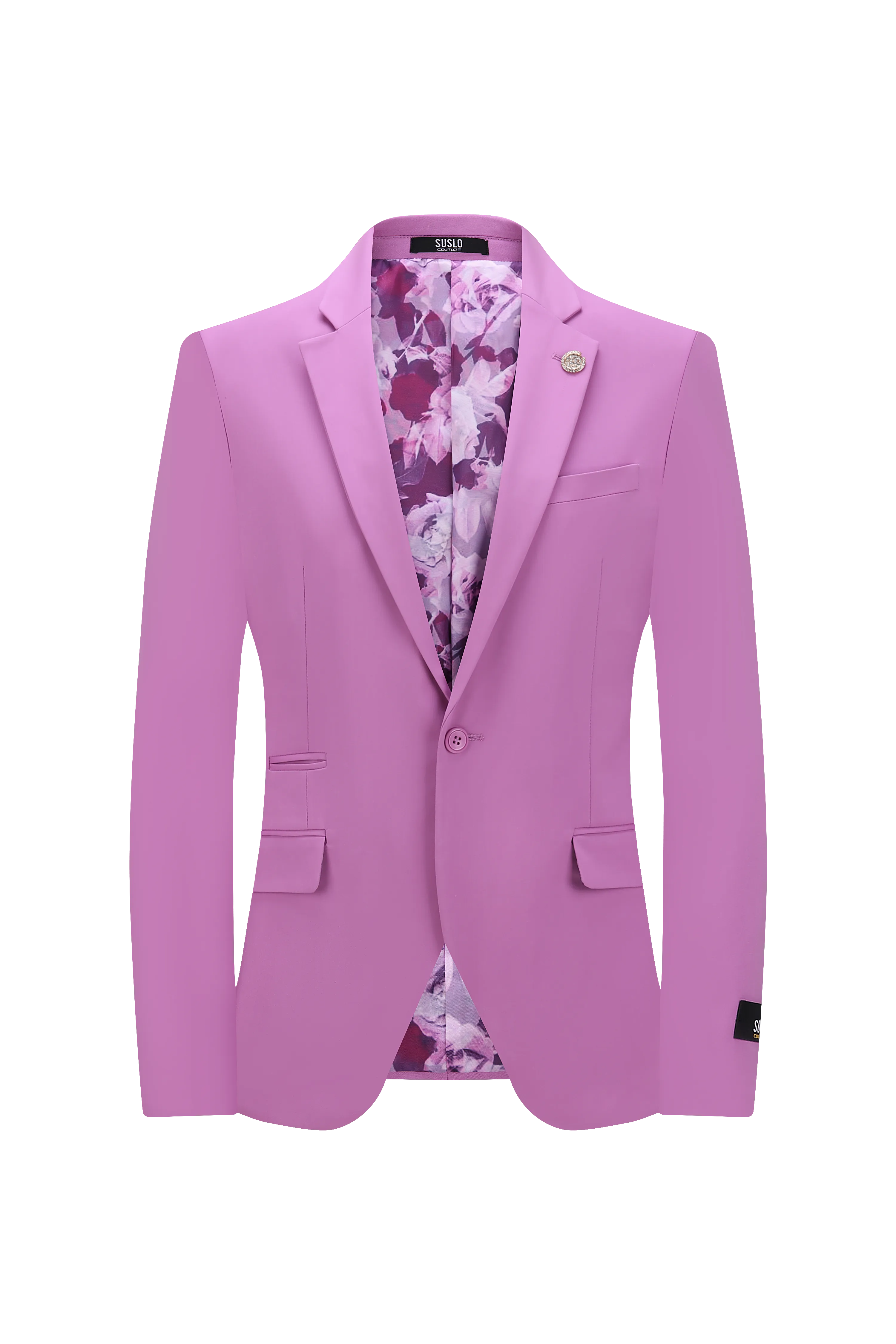 Sateen Blazer - Purple (1 Piece)