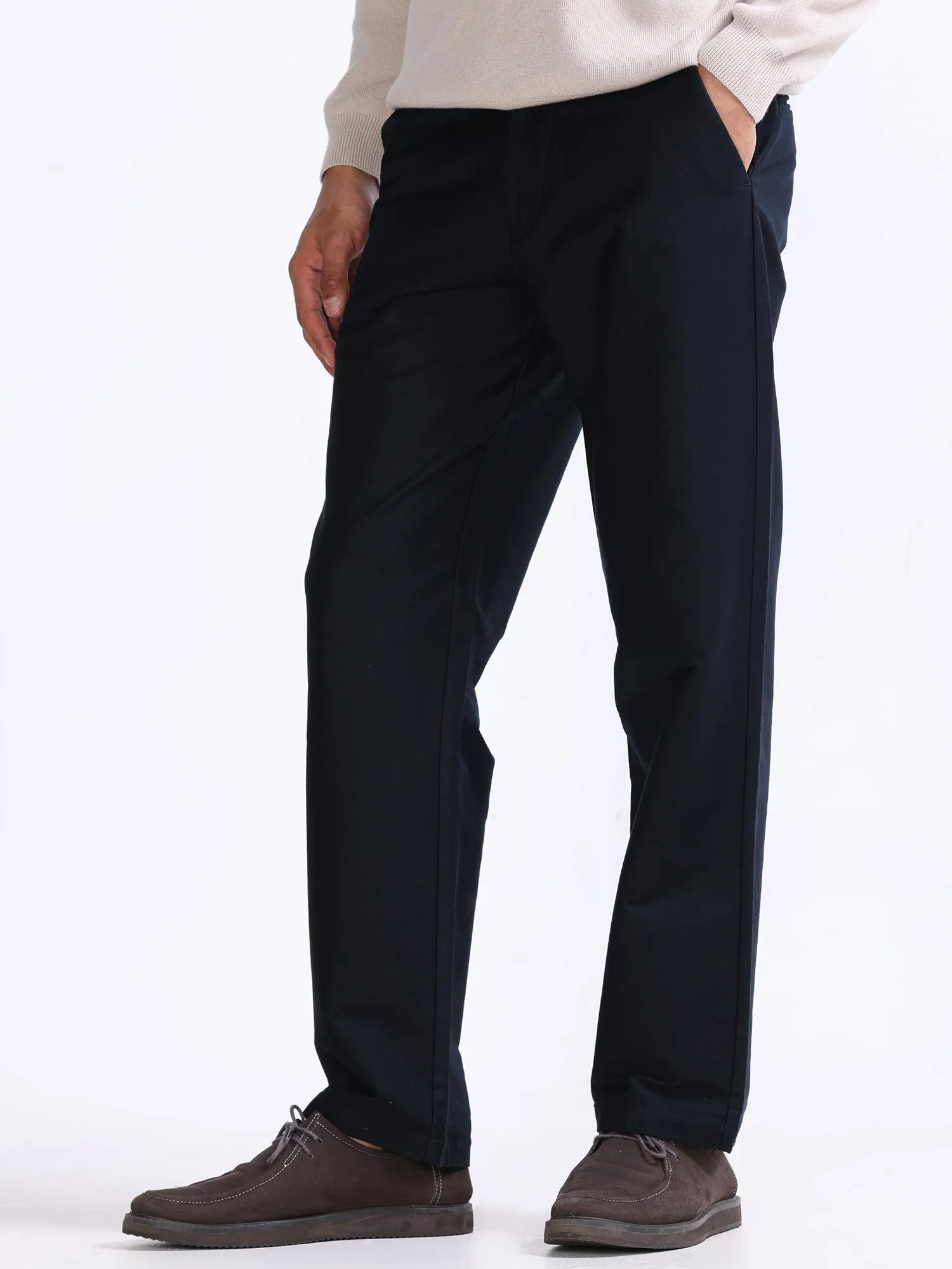 Soft Modal Navy Relaxed Pant