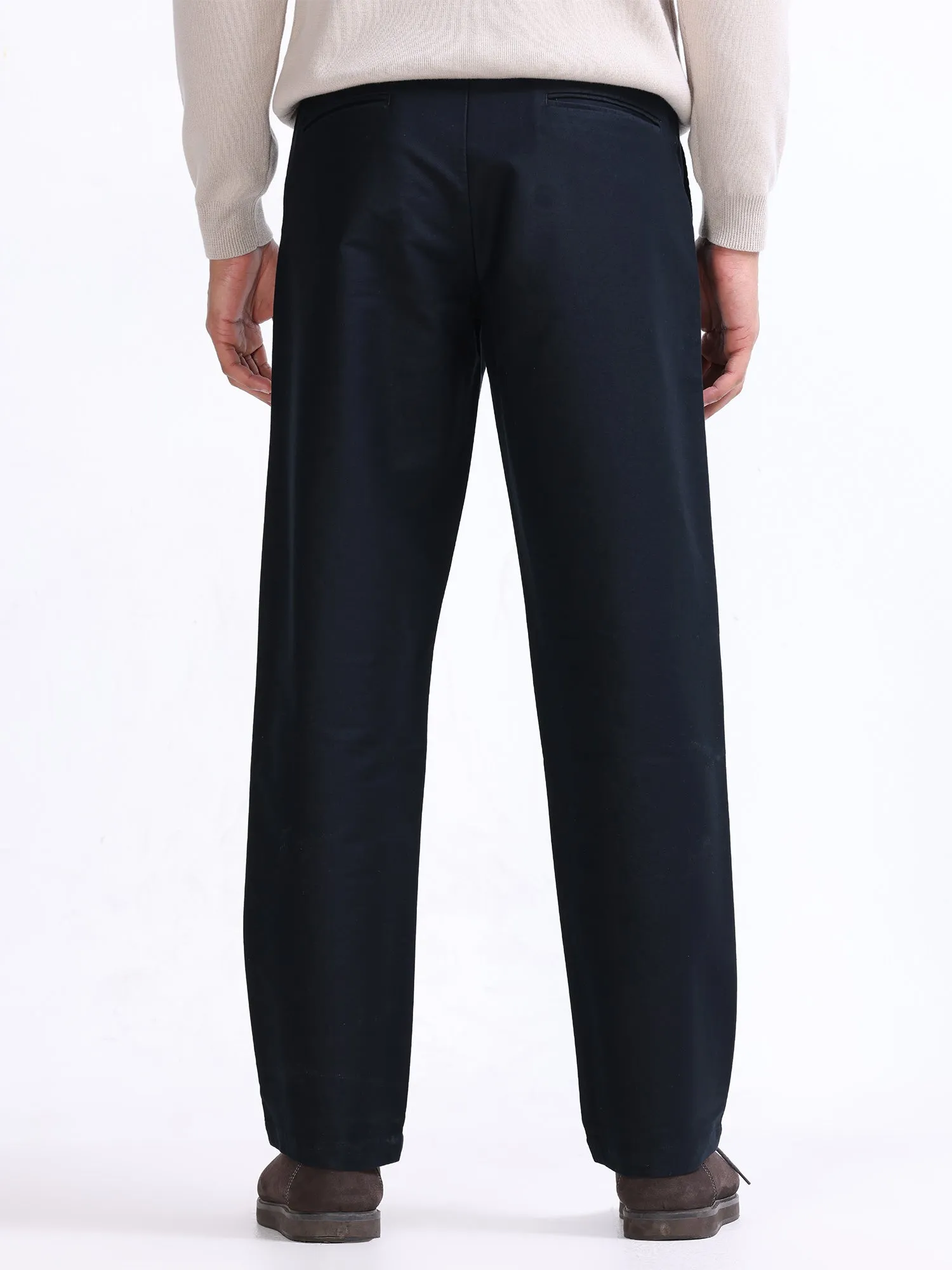 Soft Modal Navy Relaxed Pant