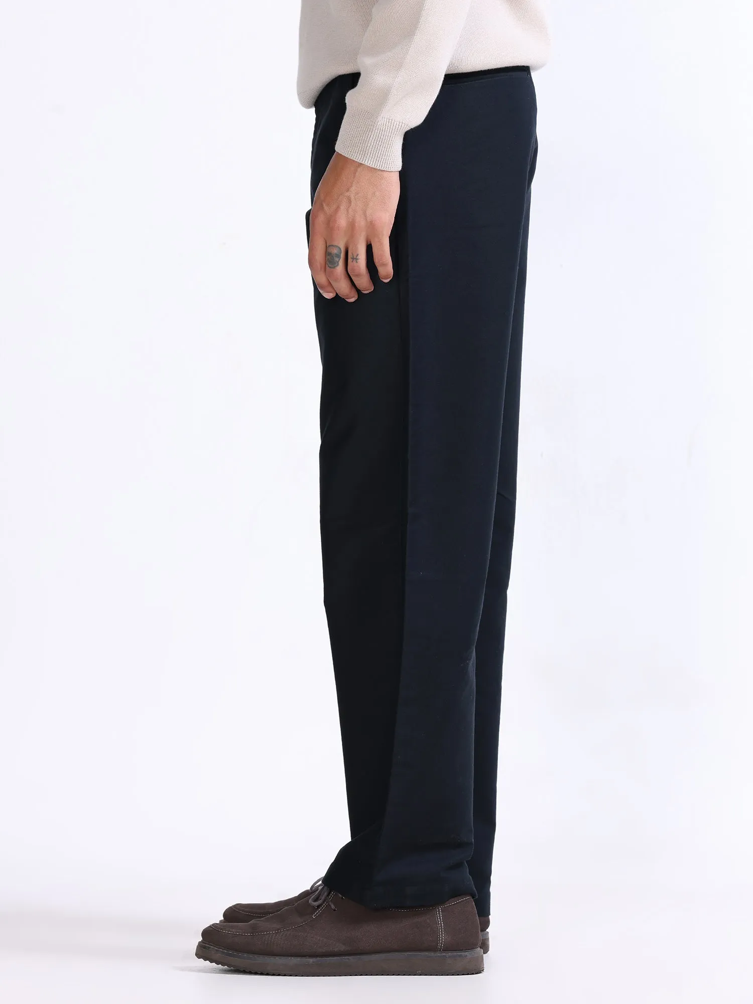 Soft Modal Navy Relaxed Pant