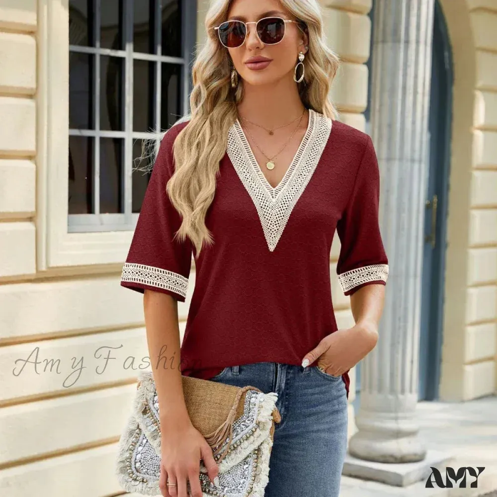 Solid Casual Oversized Elegant Youth Female Tops Blouses