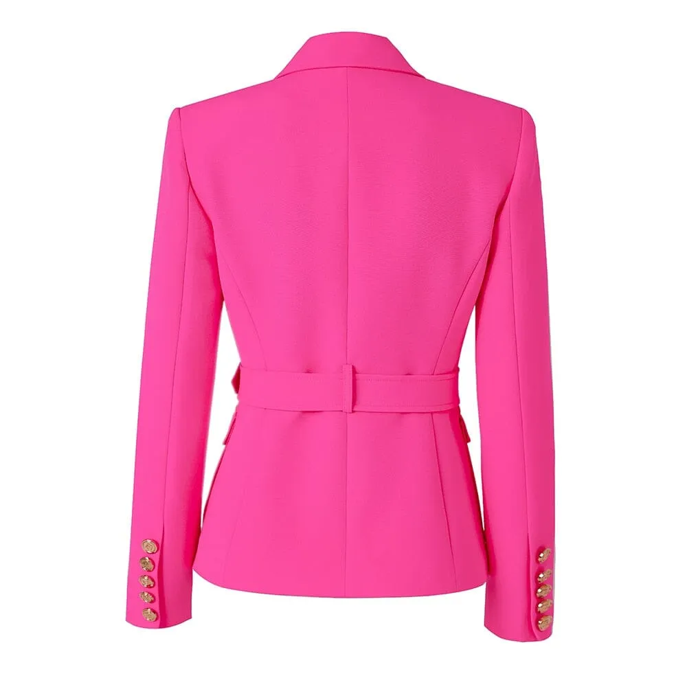 The Bey Long Sleeve Belted Blazer - Multiple Colors