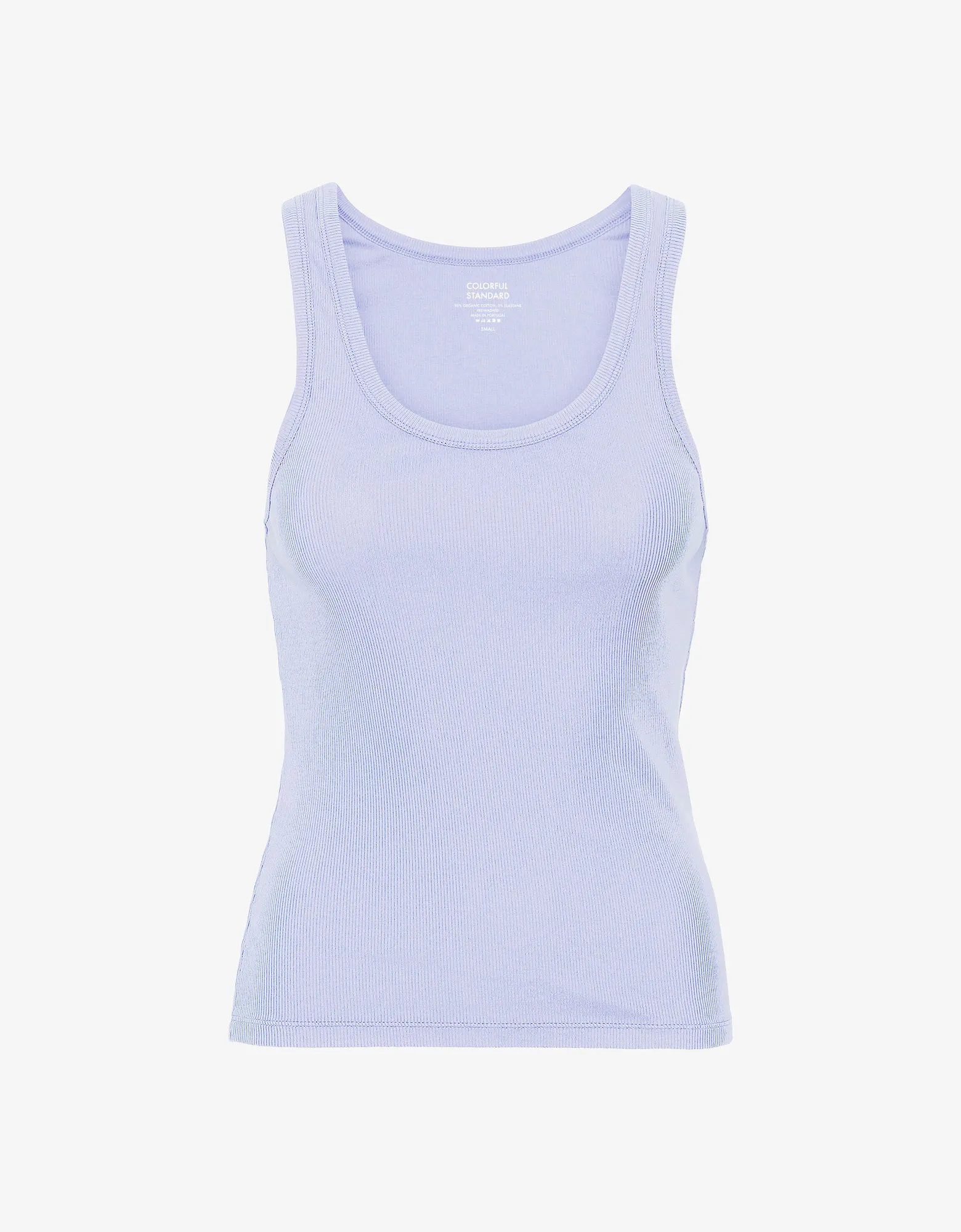 Women Organic Rib Tank Top - Soft Lavender